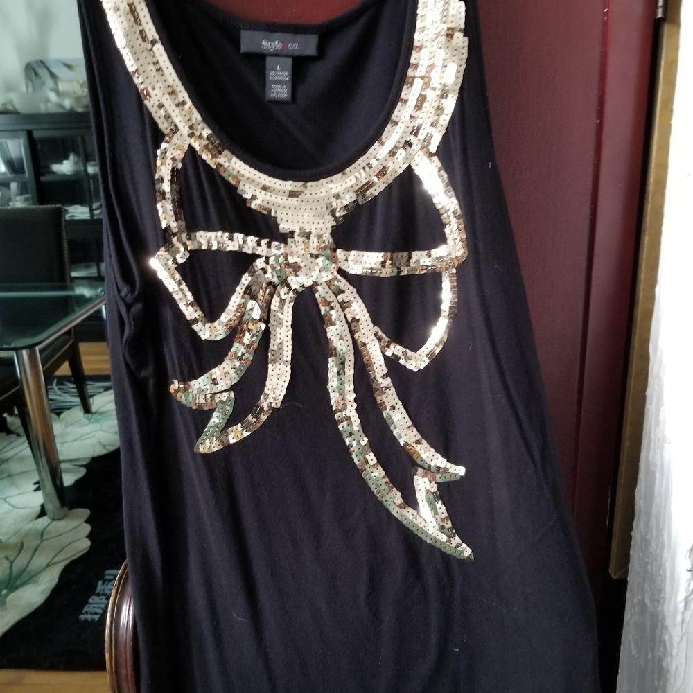 Sequined Tank Top